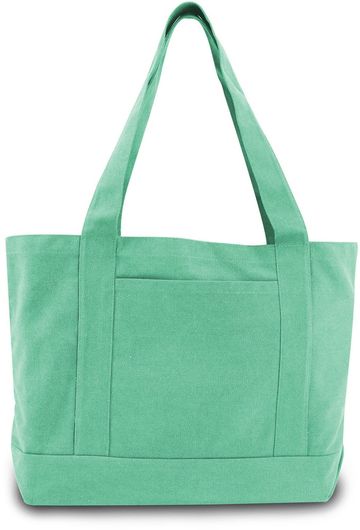 Liberty Bags Seaside Cotton Canvas 12-ounce Pigment-Dyed Boat Tote 19" x 12" x 4.5"